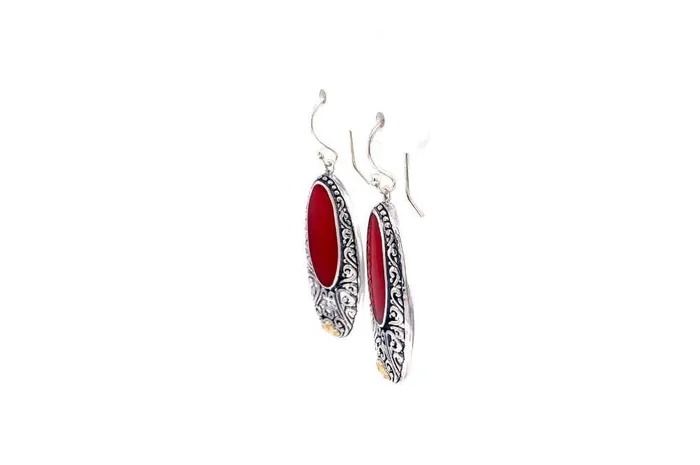 Samuel B Earrings Bliss Earrings Coral