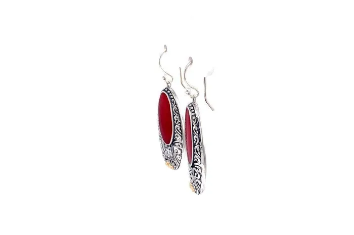 Samuel B Earrings Bliss Earrings Coral