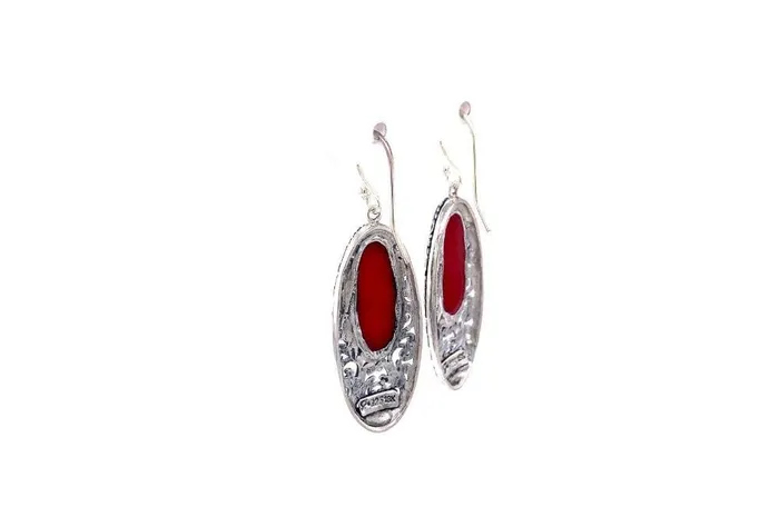 Samuel B Earrings Bliss Earrings Coral
