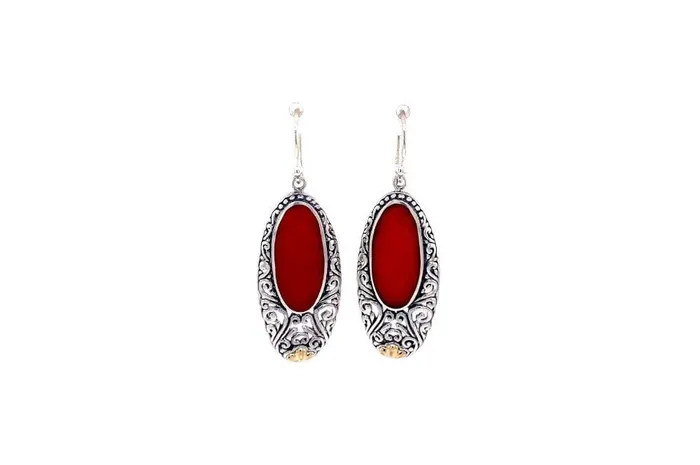 Samuel B Earrings Bliss Earrings Coral