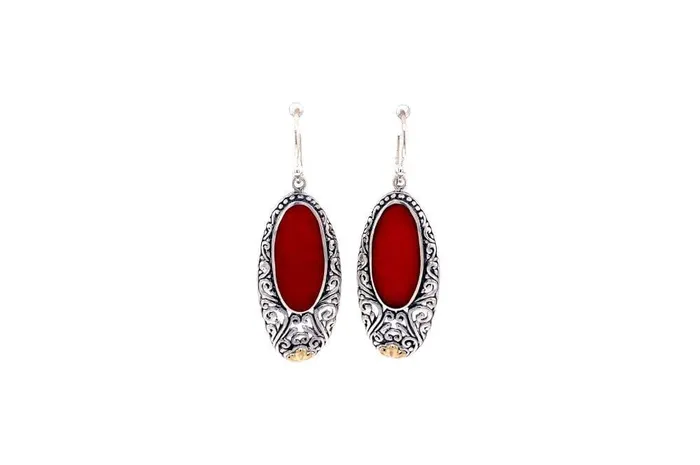 Samuel B Earrings Bliss Earrings Coral