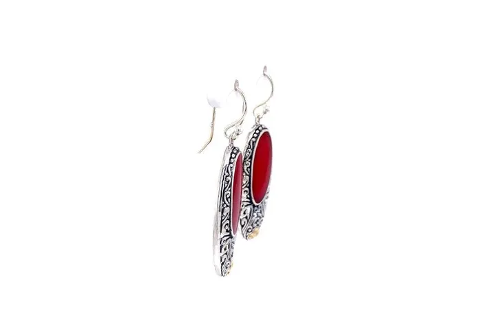 Samuel B Earrings Bliss Earrings Coral
