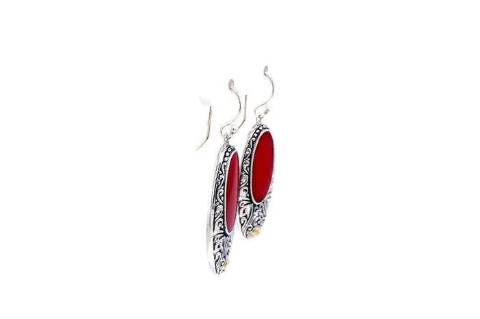 Samuel B Earrings Bliss Earrings Coral
