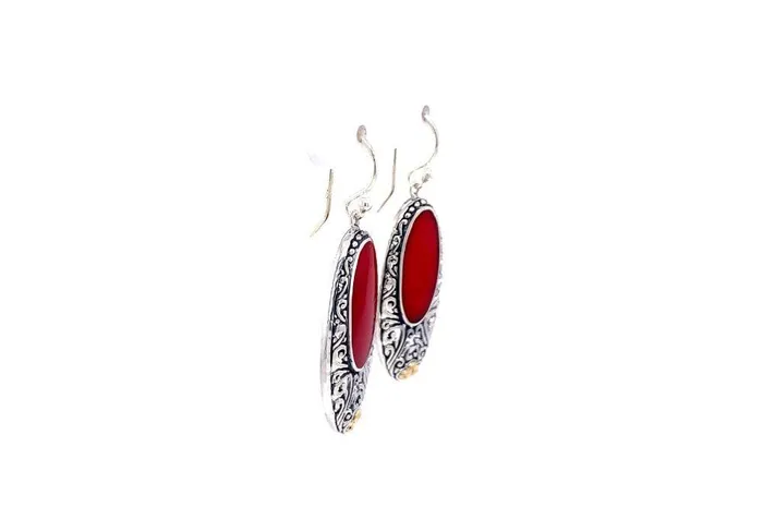 Samuel B Earrings Bliss Earrings Coral