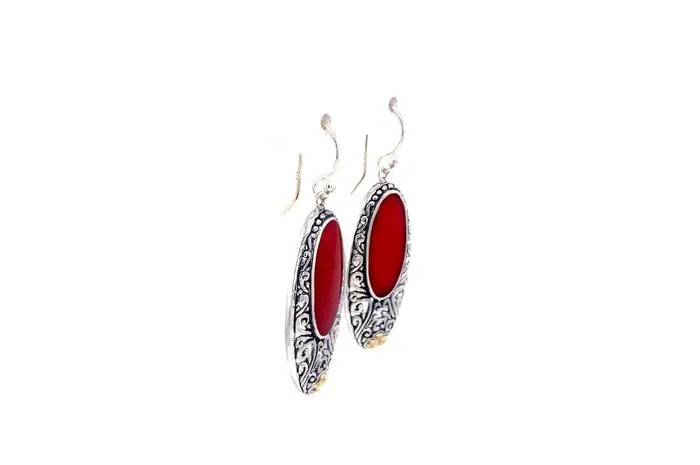 Samuel B Earrings Bliss Earrings Coral