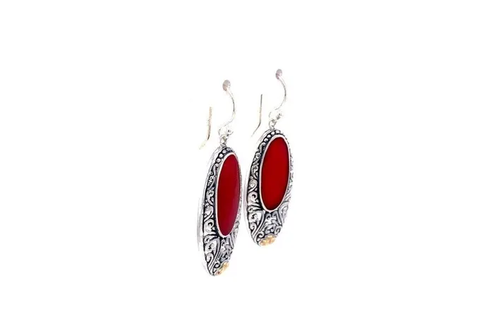 Samuel B Earrings Bliss Earrings Coral