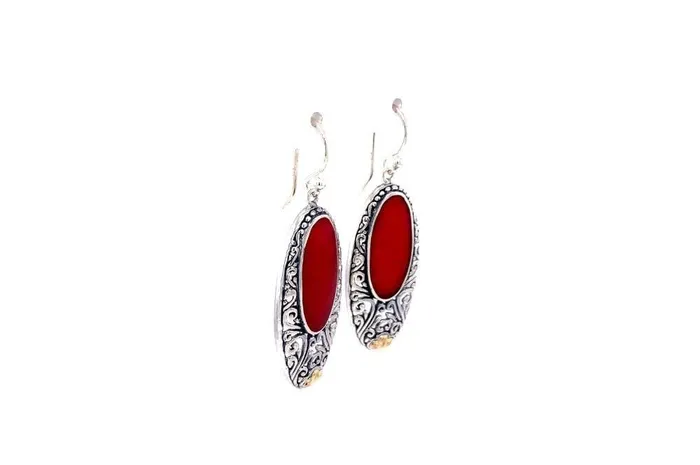 Samuel B Earrings Bliss Earrings Coral