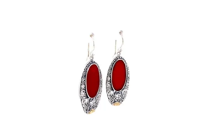 Samuel B Earrings Bliss Earrings Coral