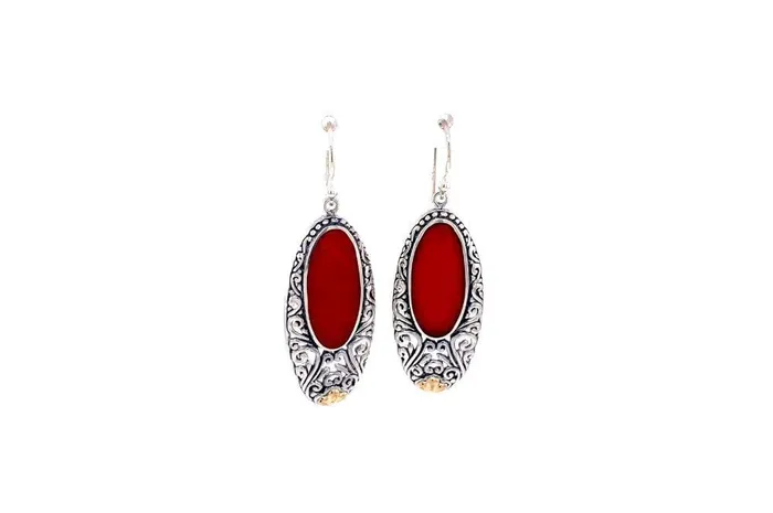 Samuel B Earrings Bliss Earrings Coral