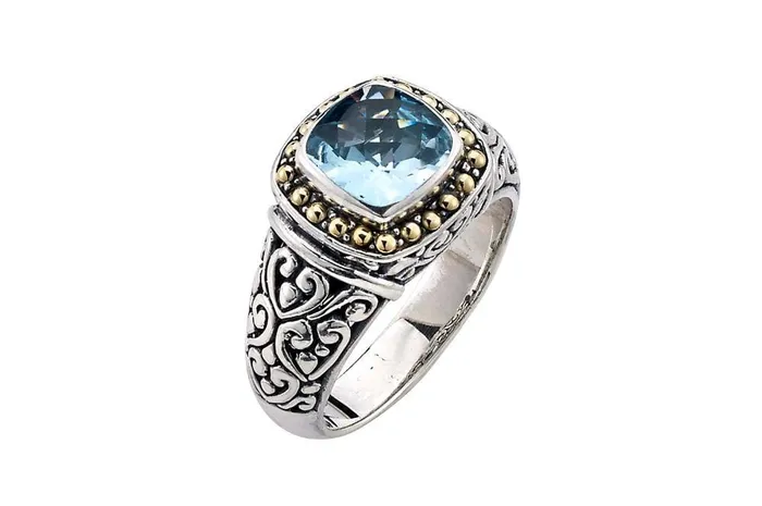 Samuel B Zion Ring Blue Topaz Rings