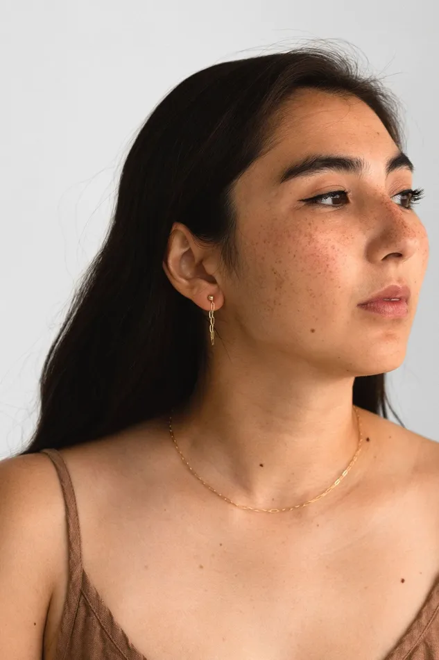 Sheena Marshall Jewelry Earrings Monroe Stud Earrings Gold Fill
