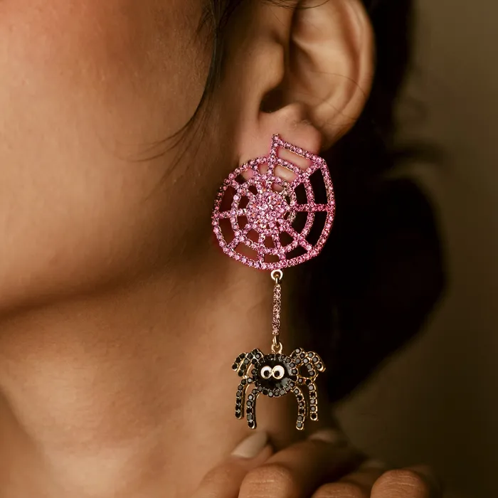 Spider Web Earrings Upakarna Earrings