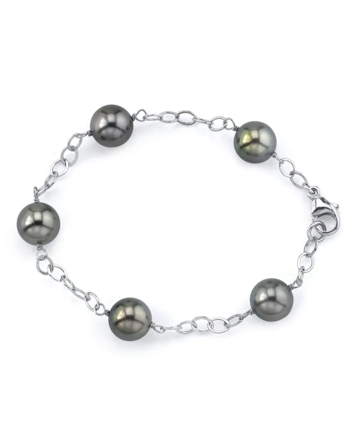 SPT Bracelets Tahitian Pearl Tin Cup Bracelet 90100mm