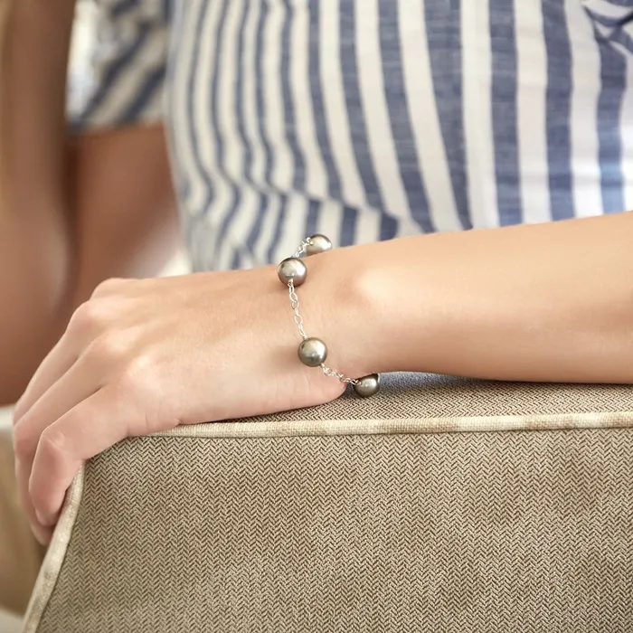 SPT Bracelets Tahitian Pearl Tin Cup Bracelet 90100mm