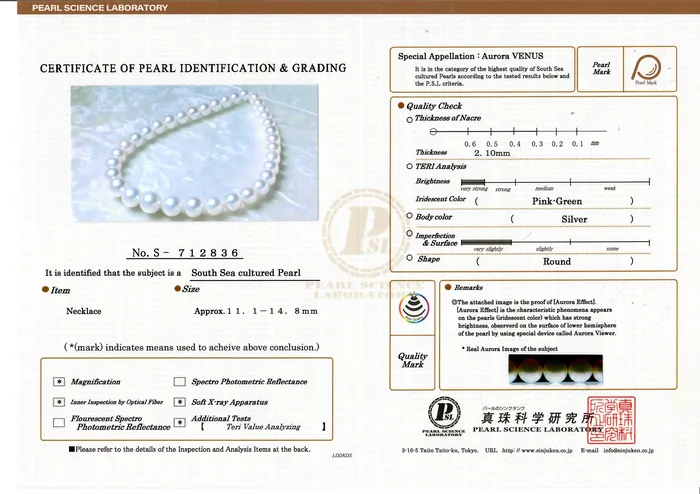 SPT Necklaces White South Sea Pearl Necklace 110140mm AAAA Quality