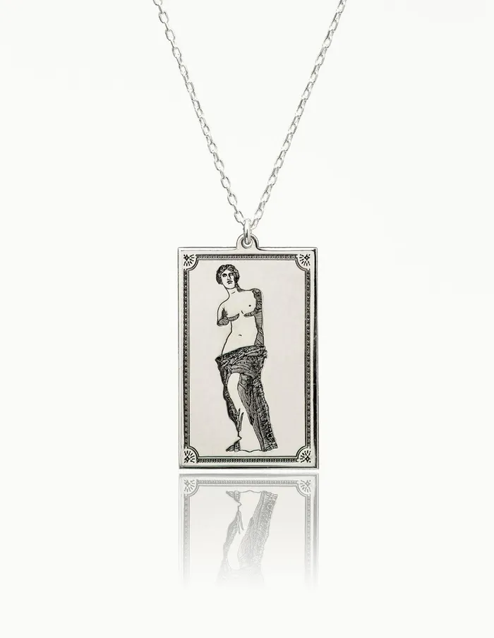 Statue of David Silver Necklace artuckycom Necklaces