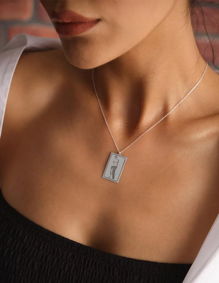 Statue of David Silver Necklace artuckycom Necklaces