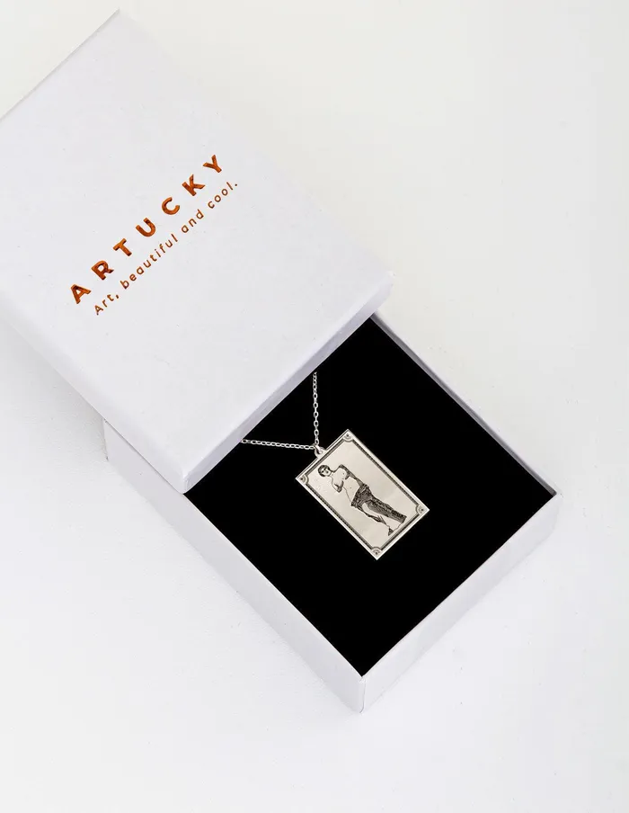 Statue of David Silver Necklace artuckycom Necklaces