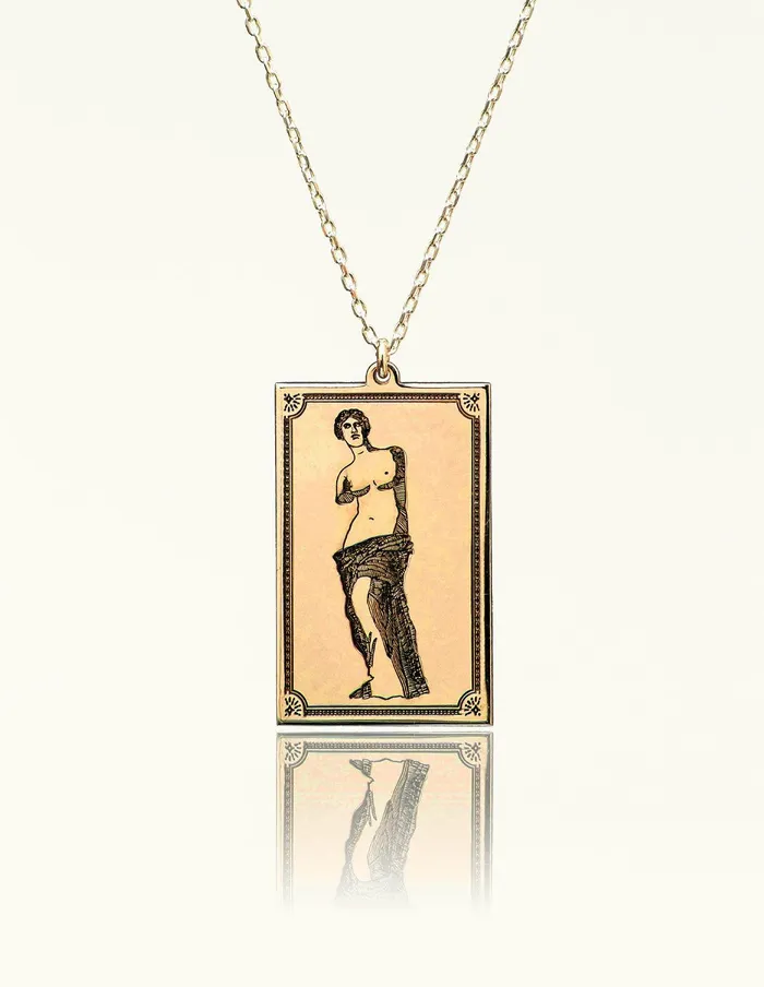 Statue of David Silver Necklace artuckycom Necklaces