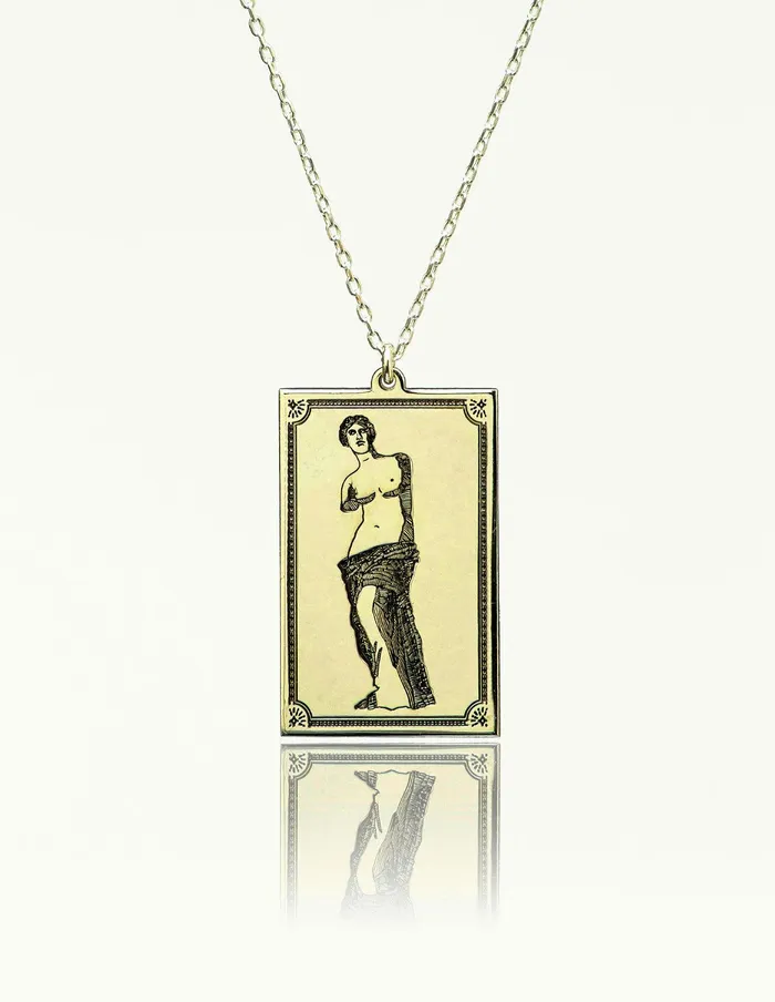 Statue of David Silver Necklace artuckycom Necklaces