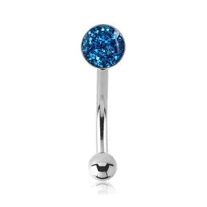 Tulsa Body Jewelry Bracelets Glitterline Stainless Eyebrow Barbell