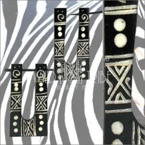 Tulsa Body Jewelry Earrings Rectangular Horn Earrings