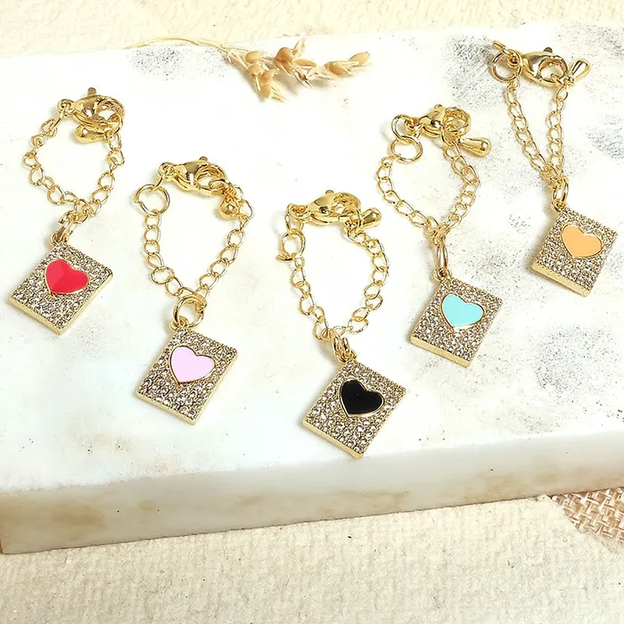 Upakarna Charm Necklaces Heart Box Watch Charm