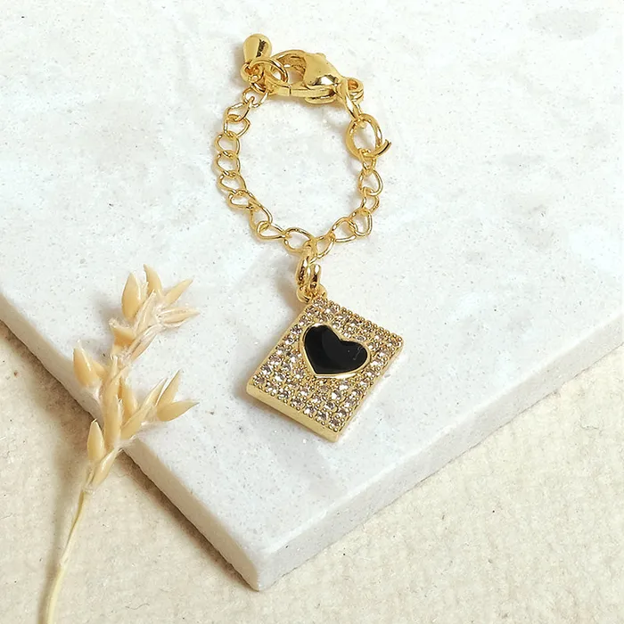 Upakarna Charm Necklaces Heart Box Watch Charm