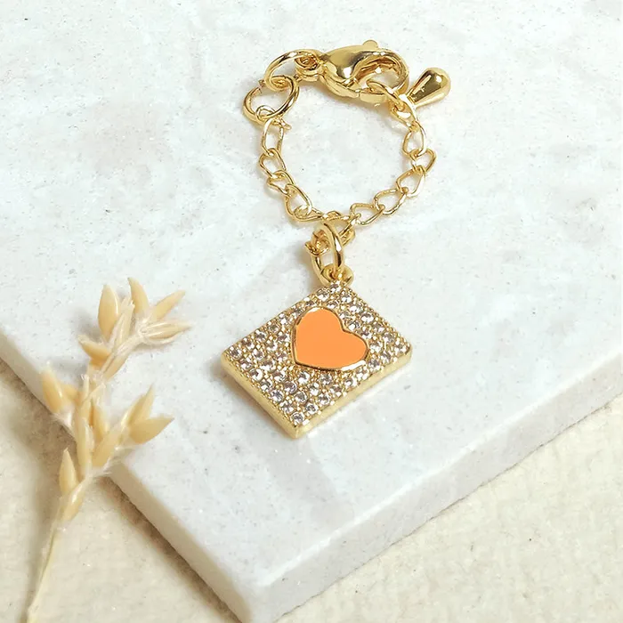 Upakarna Charm Necklaces Heart Box Watch Charm