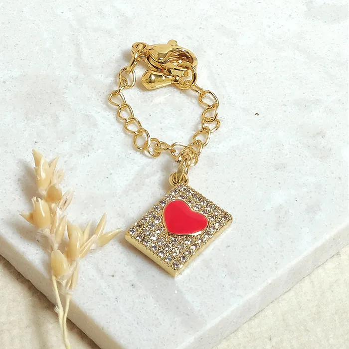 Upakarna Charm Necklaces Heart Box Watch Charm