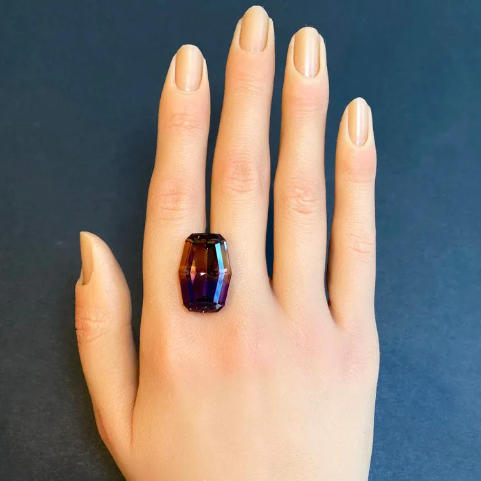 vendorunknown Rings Antique Cushion Cut Ametrine 2706 Carats