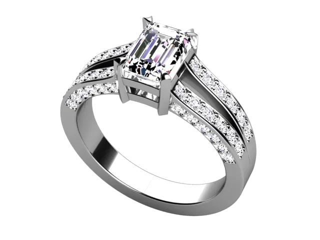 vendorunknown Rings Christopher Michael Split Shank Engagement Ring
