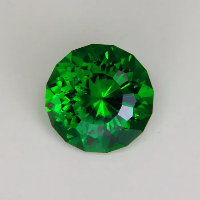 vendorunknown Rings Round Brilliant Cut Chrome Tourmaline 299 Carats