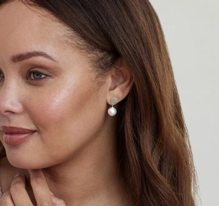 White South Sea Pearl Yael Earrings SPT Earrings White South Sea Pearl Yael Earrings SPT Earrings